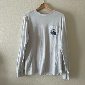 Vineyard Vines Soccer Ball Cutoff Long-Sleeve Pocket Tee